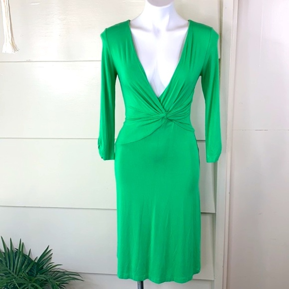Lilly Pulitzer Green MIDI Long Sleeve Dress XS